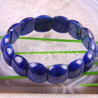 Nature Lapis Lazuli Beads Stretch Bracelet 8 TH006  
