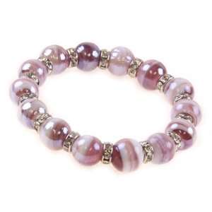  Jouel shimmering Purple Crystal Bracelet Jewelry