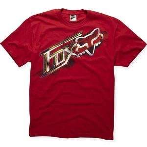  Fox Racing Youth Linear Block T Shirt   Youth Small/Red 