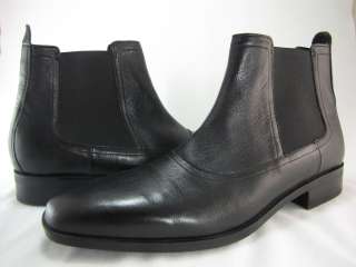   Haan Mens Air Kilgore Chelsea Black Pull on Casual Fashion Ankle Boots