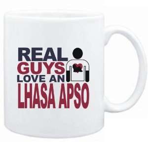  Mug White  Real guys love a Lhasa Apso  Dogs