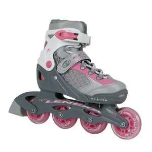  Lenexa Adjustable Inline Skates (Grey and Pink) Sports 