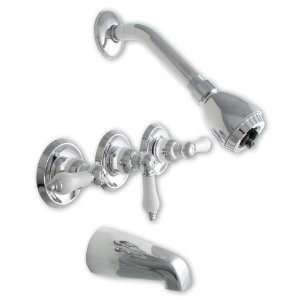  LDR 950 70107CP Triple Handle Tub and Shower Faucet 