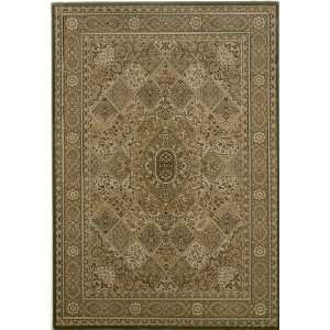 Everest Collection Kerman Panel New Khaki Green Floral Area Rug 3.11 x 