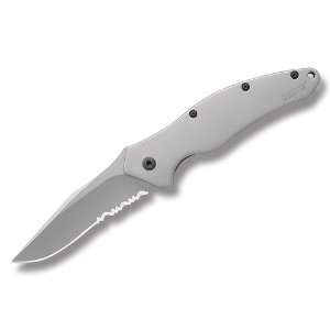 KERSHAW Pocket Knife Shallot Serrated Linerlock 410 stainless steel KS 