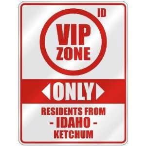   RESIDENTS FROM KETCHUM  PARKING SIGN USA CITY IDAHO