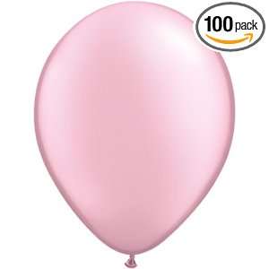  11 Inch (100 ct.) Pearl Pink Qualatex Latex Balloons 