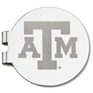   Aggies Silver Plated Laser Engraved Money Clip