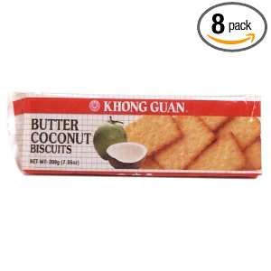 Khong Guan Butter Coconut, 7 Ounce (Pack of 8)  Grocery 