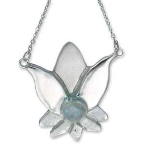  Labradorite flower necklace, Virgo Lotus Jewelry