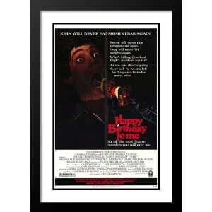  Happy Birthday to Me 20x26 Framed and Double Matted Movie 