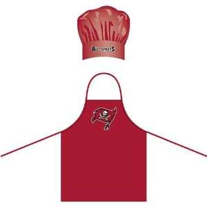  Tampa Bay Buccaneers NFL Barbeque Apron and Chefs Hat 
