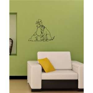  Wall Vinyl Sticker Decal Mural Lady and the Tramp O43 
