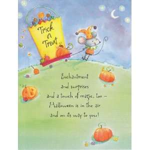 Greeting Card Halloween Trick or Treat Enchantment and Surprises and 