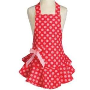 Red and Pink Polka Dots Apron 