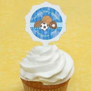  All Star Sports   12 Cupcake Picks & 24 Personalized 