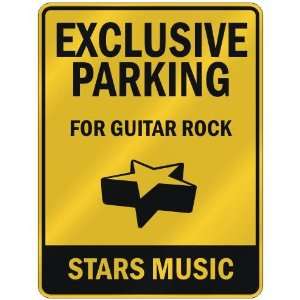   PARKING  FOR GUITAR ROCK STARS  PARKING SIGN MUSIC