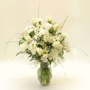 Elegant White Rose Bouquet 