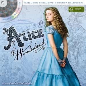  Alice in Wonderland DVD 2011 Wall Calendar Office 
