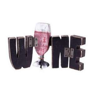   Wine Table Sign Wooden Black Perfect for Wine Lovers