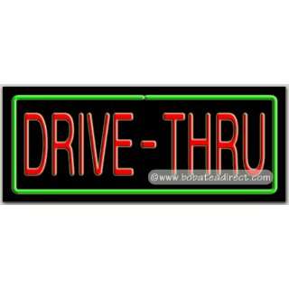  Drive Thru Neon Sign (13H x 32L x 3D) 