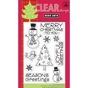  Hero Arts Clear Stamps, Snowman Christmas   899306 Patio 