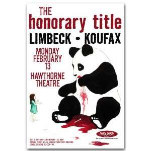  Honorary Title Poster   B Concert Flyer