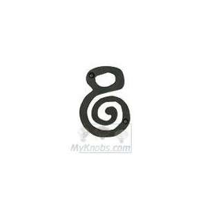   SCN8M BL Scroll Numbers House Number, Black