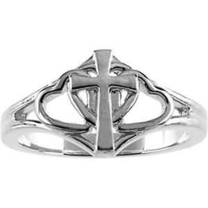    Size 8   Sterling Silver Covenant Hearts Chastity Ring Jewelry