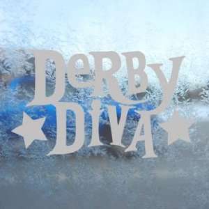  Derby Diva Gray Decal Truck Bumper Window Vinyl Gray 