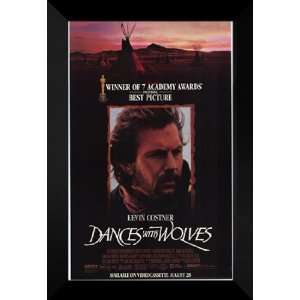   Dances With Wolves 27x40 FRAMED Movie Poster   Style B