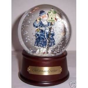   Santa Claus Christmas Greeter Musical Snow Globe 