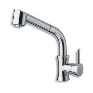 La Torre Faucets 17081 Konvex Pull Out Spray Kitchen Faucet Brushed 