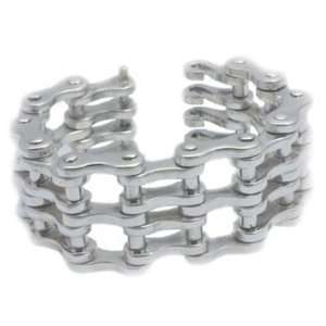  XL Motorcycle Chain Link Bracelet Sterling Silver Jewelry
