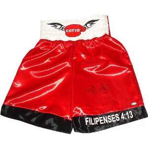  Miguel Cotto Autographed Red and Black Fight Model Boxing 
