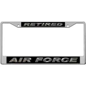  Retired   Air Force Custom License Plate METAL Frame from 