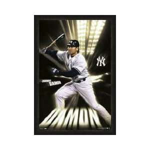  Ny Yankees Johnny Damon Framed Poster