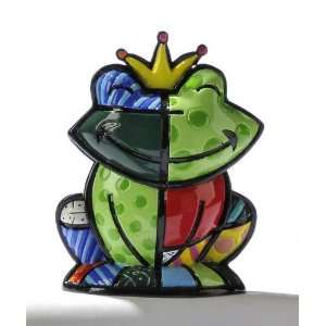  Romero Britto Mini Prince Charming Frog Figurine Patio 