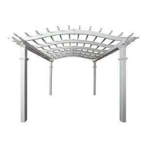  12x12 Bellagio Vinyl Pergola Patio, Lawn & Garden