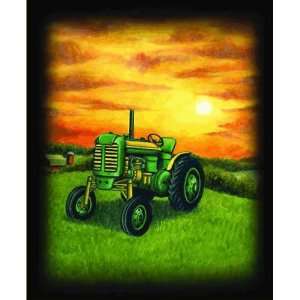  Tractor Fleece Blanket