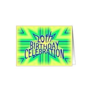    20th Birthday Party Invitation Bright Star Card Toys & Games