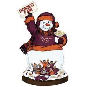  Virginia Tech Hokies NCAA Stadium Snowman Figurine 