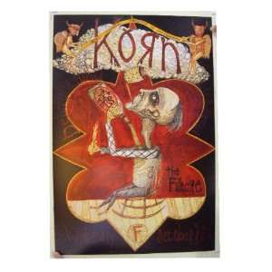  Korn Fillmore Poster Old Man Setting On Fire Everything 