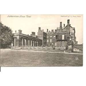   Old British Post Card of Ashburn House West View Battle Postcard 1900