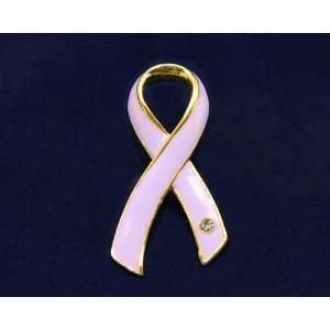  Lavender Ribbon Pin  Large Ribbon with Crystal (Retail 