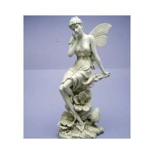 Xoticbrands Statue 20 Exclusive Classic Fairy Thinker Garden Statue 