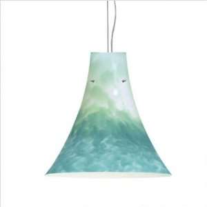  PENDANT GLASS SHADE ONLY, Turquoise Finish   Sherbet