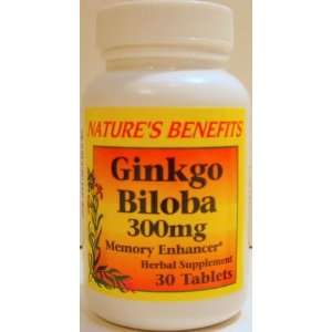  Natures Benefit Ginkgo Biloba 300 MG 30 ct Bottle (Case 