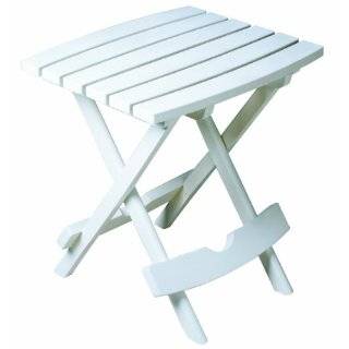 Adams Manufacturing 8500 48 3700 Quick Fold Side Table, White