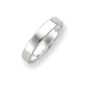    Sterling Silver 4mm Flat Band   Size 7 West Coast Jewelry Jewelry